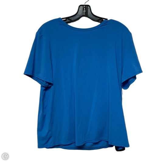 Top Short Sleeve Designer By Lilly Pulitzer In Blue, Size: M