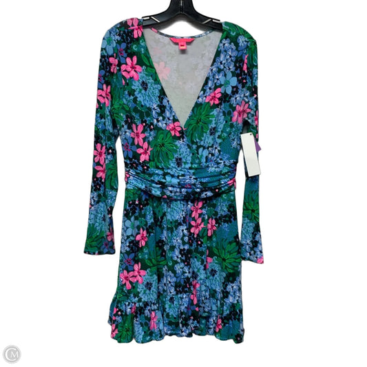 Dress Designer By Lilly Pulitzer In Blue & Green, Size: M