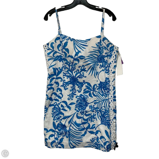 Dress Designer By Lilly Pulitzer In Blue Denim, Size: L