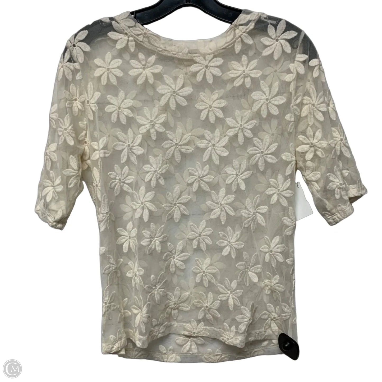 Top Short Sleeve By Porridge In Cream, Size: L