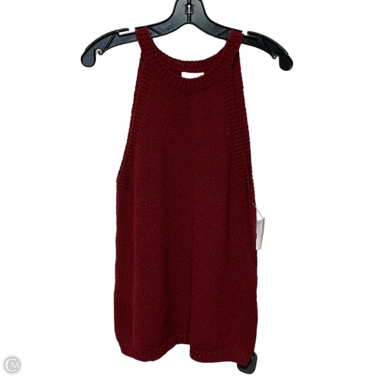 Top Sleeveless By Maeve In Red, Size: S
