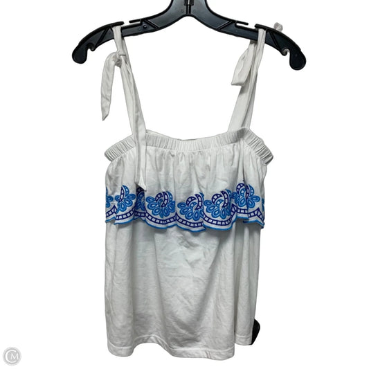 Top Sleeveless Designer By Lilly Pulitzer In White, Size: S