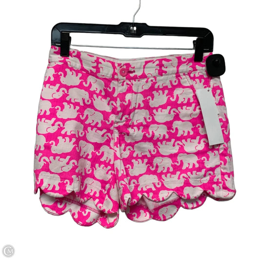 Shorts Designer By Lilly Pulitzer In Pink & White, Size: 4