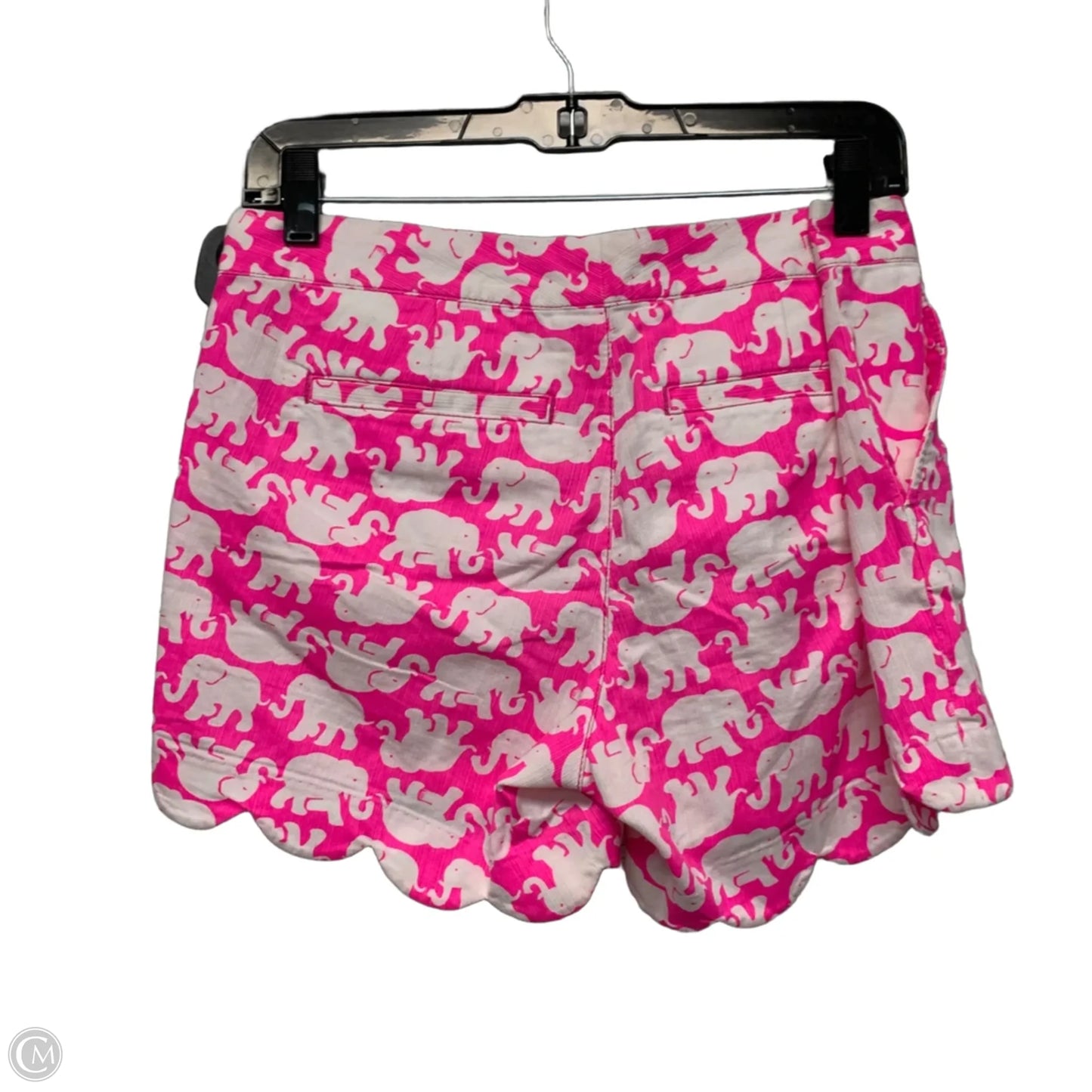 Shorts Designer By Lilly Pulitzer In Pink & White, Size: 4