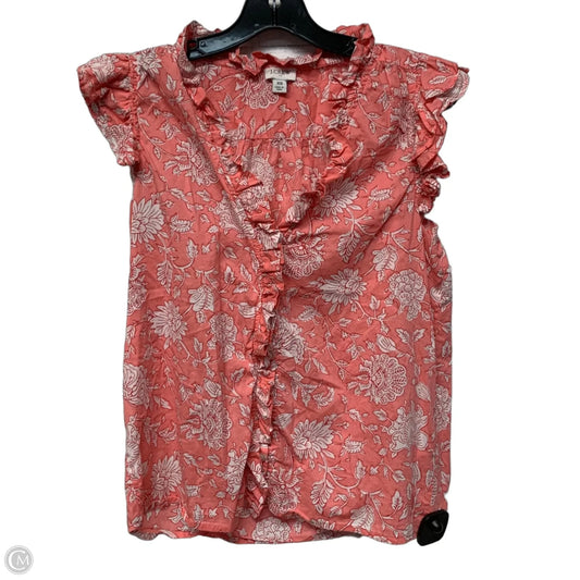 Top Short Sleeve By J. Crew In Pink, Size: Xs