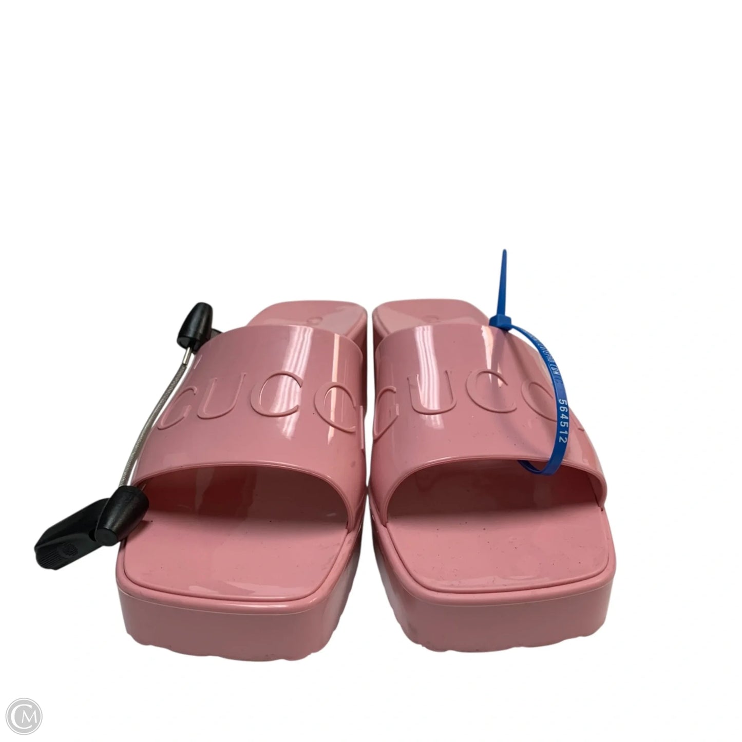 Sandals Luxury Designer By Gucci In Pink, Size: 8