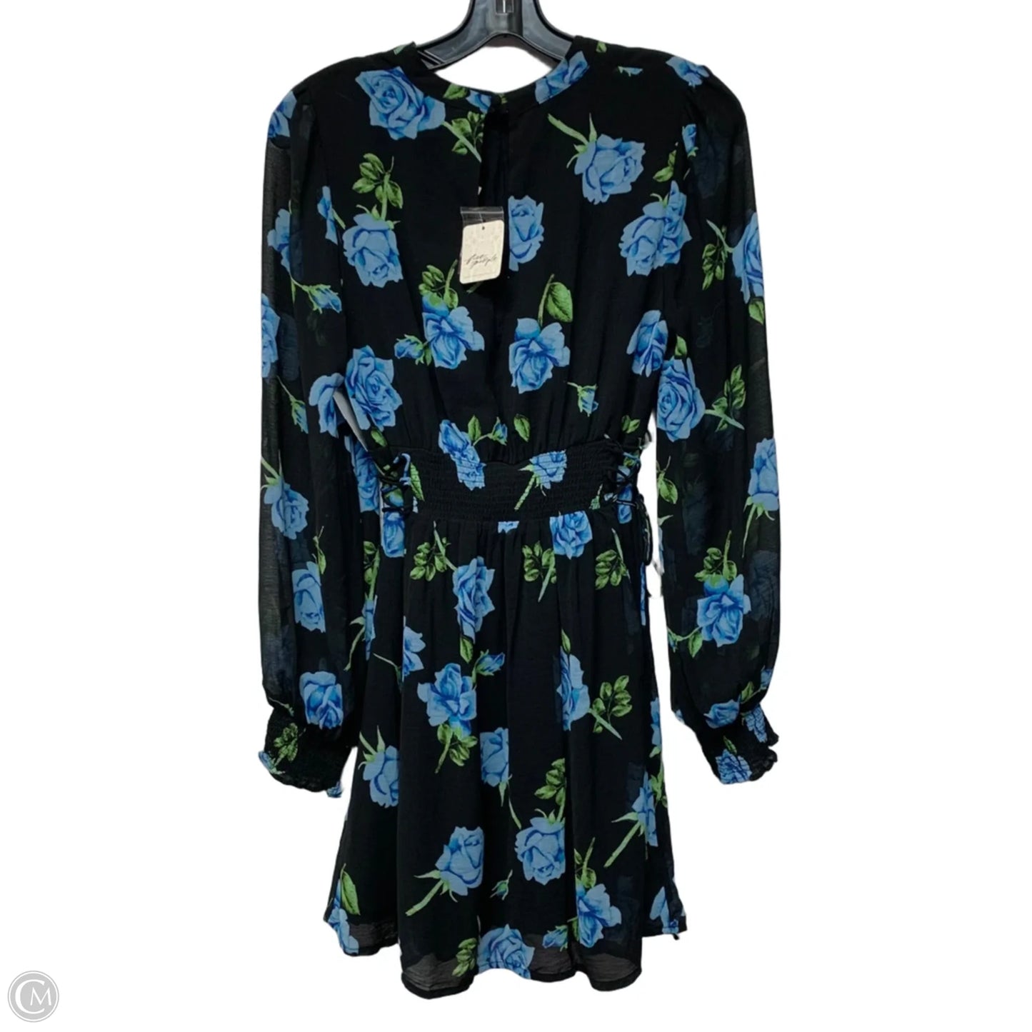Dress Casual Short By Free People In Black & Blue, Size: Xs