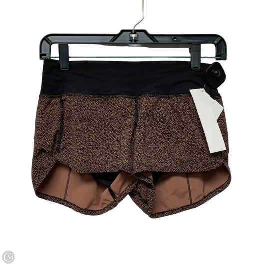 Athletic Shorts By Lululemon In Brown, Size: Xs