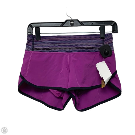 Athletic Shorts By Lululemon In Purple, Size: Xs