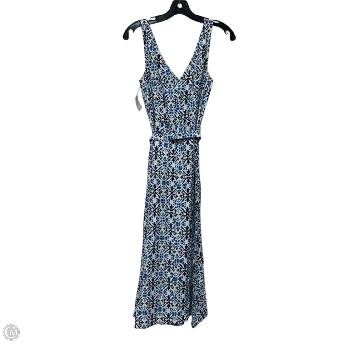 Dress Casual Maxi By White House Black Market In Blue & White, Size: Xs
