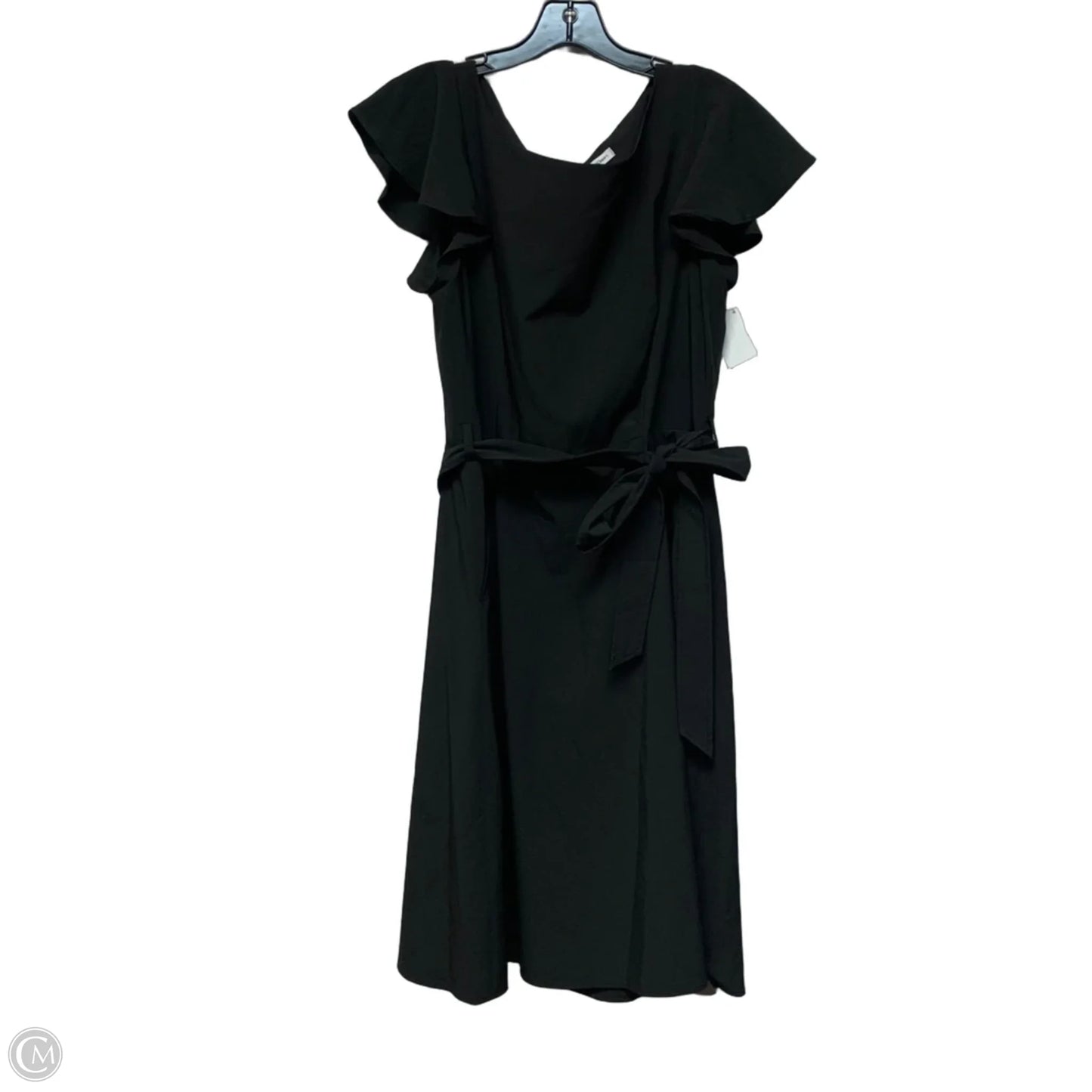 Dress Casual Midi By Calvin Klein In Black, Size: L