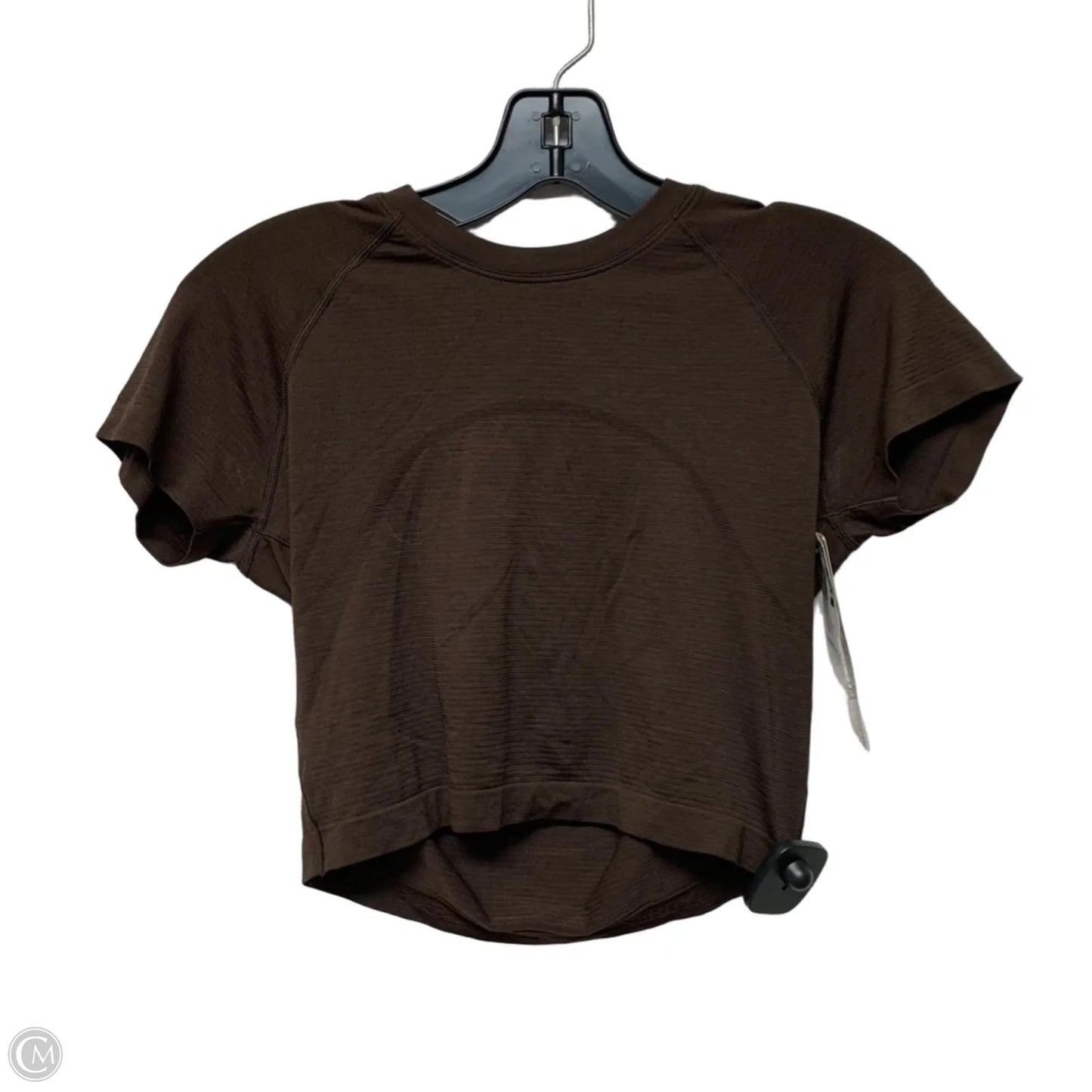 Athletic Top Short Sleeve By Lululemon In Brown, Size: S
