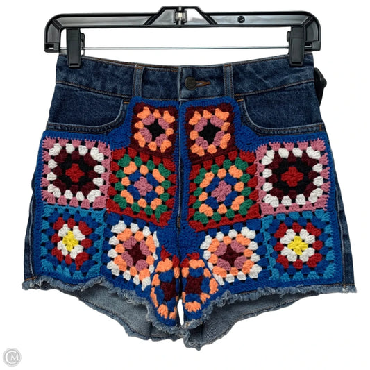 Shorts Designer By Farm Rio In Blue Denim, Size: 2