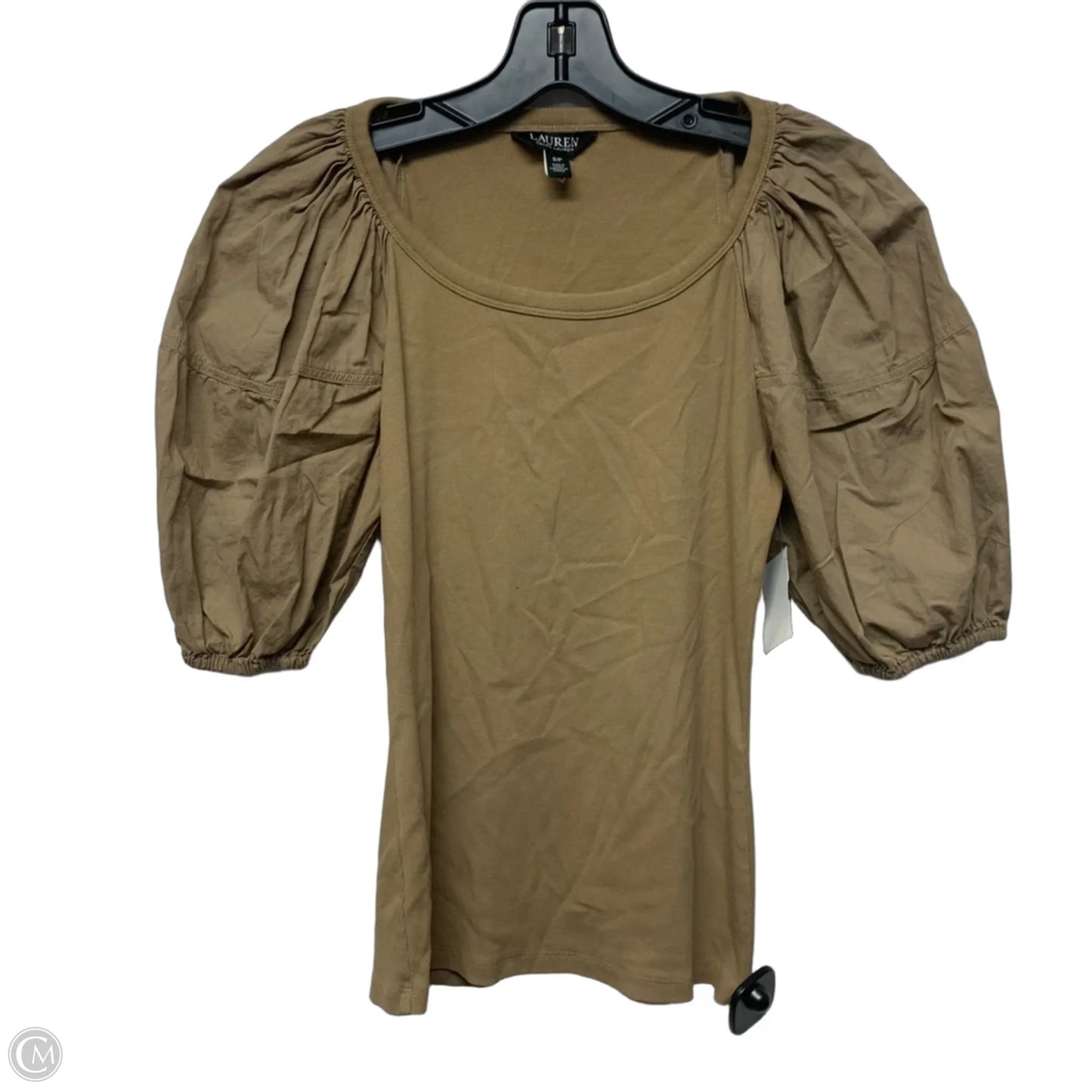 Top Short Sleeve By Lauren By Ralph Lauren In Green, Size: S