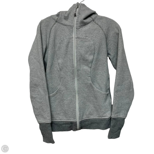 Athletic Jacket By Lululemon In Grey, Size: S