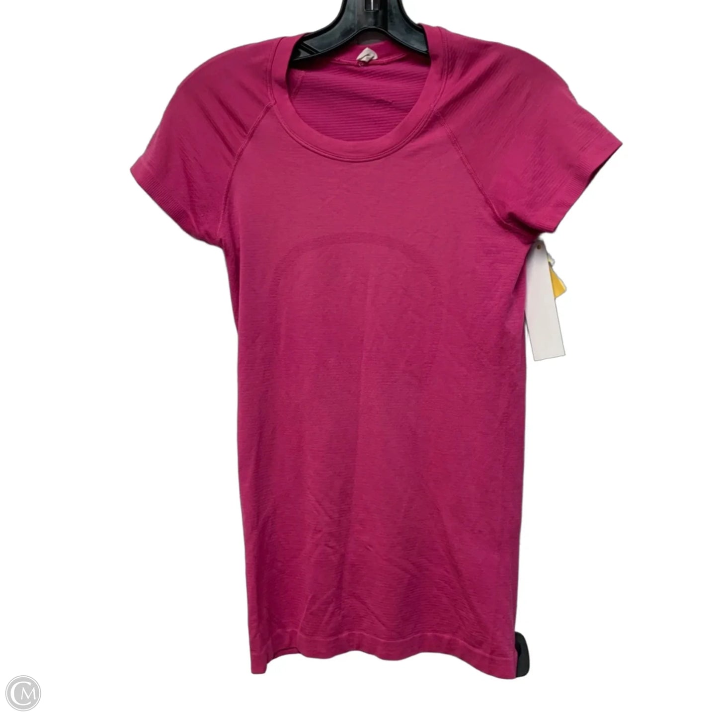 Athletic Top Short Sleeve By Lululemon In Pink, Size: S