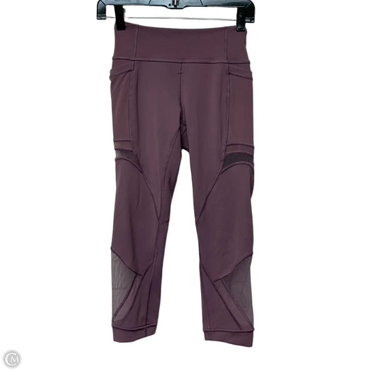 Athletic Leggings Capris By Lululemon In Purple, Size: S