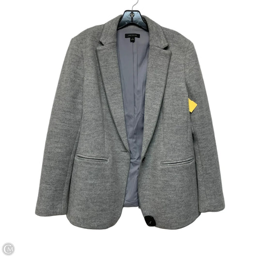 Blazer By Ann Taylor In Grey, Size: L