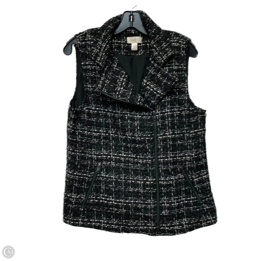 Vest Other By Loft In Black & White, Size: M