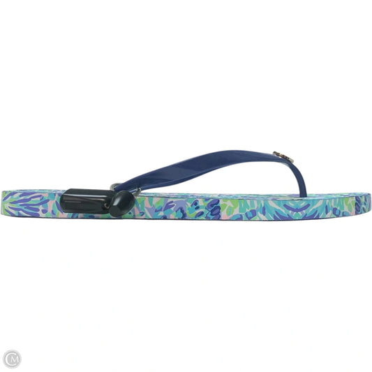 Sandals Designer By Lilly Pulitzer In Blue, Size: 11
