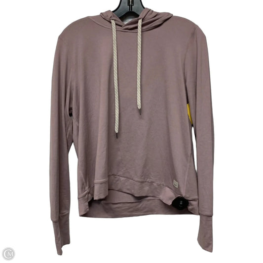 Athletic Top Long Sleeve Hoodie By Vuori In Purple, Size: M