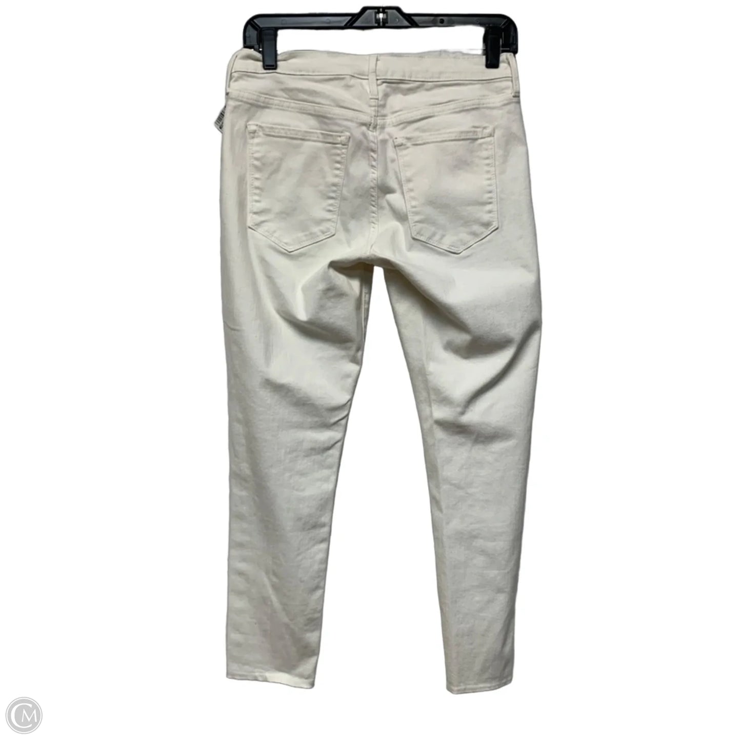Jeans Skinny By Banana Republic In White Denim, Size: 4