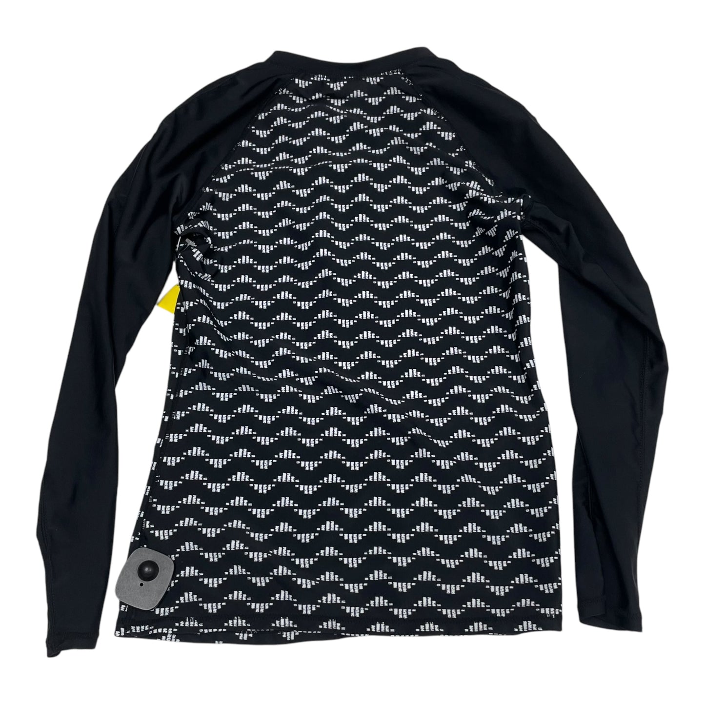 Athletic Top Long Sleeve Collar By Old Navy In Black, Size: S