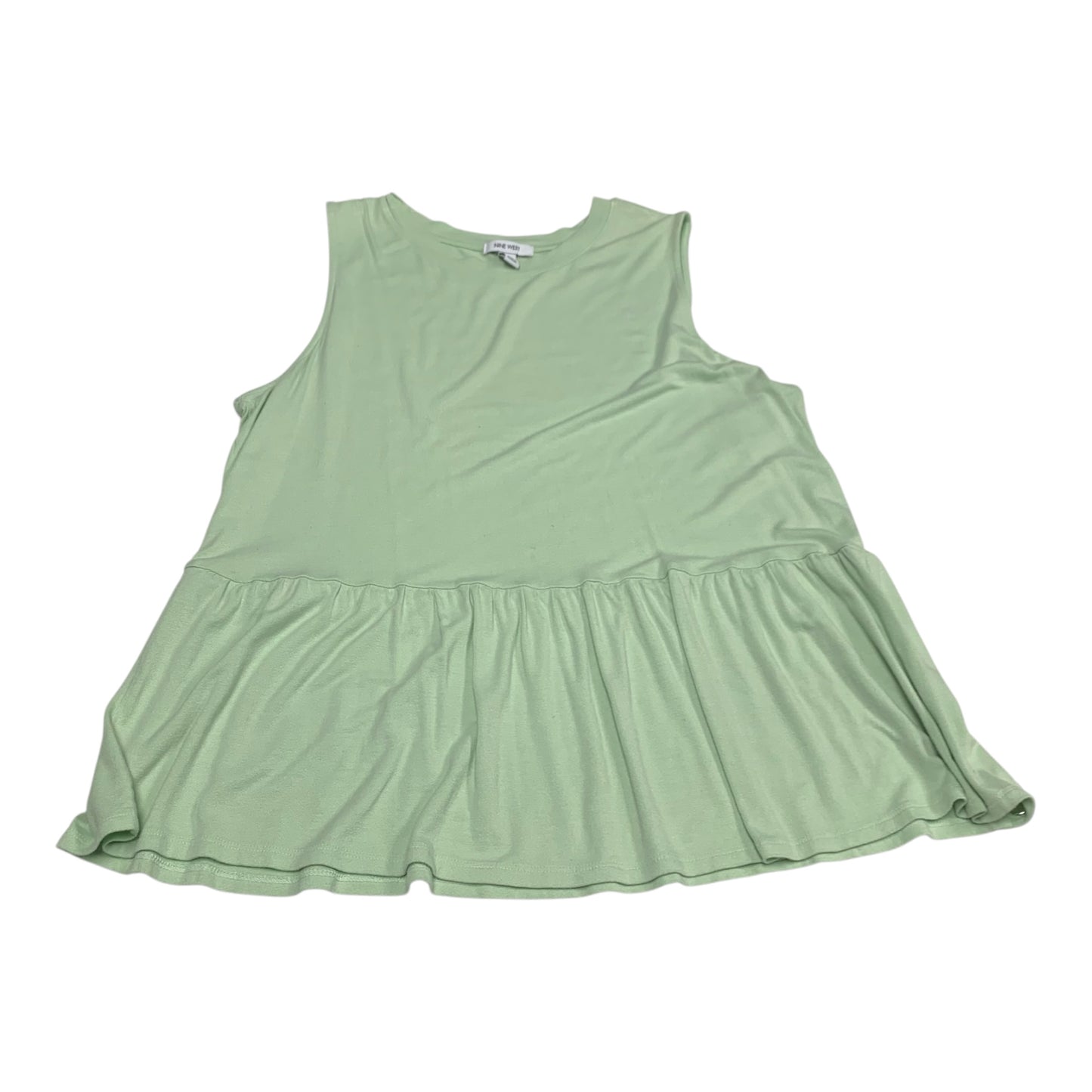 Top Sleeveless By Nine West In Green, Size: Xl