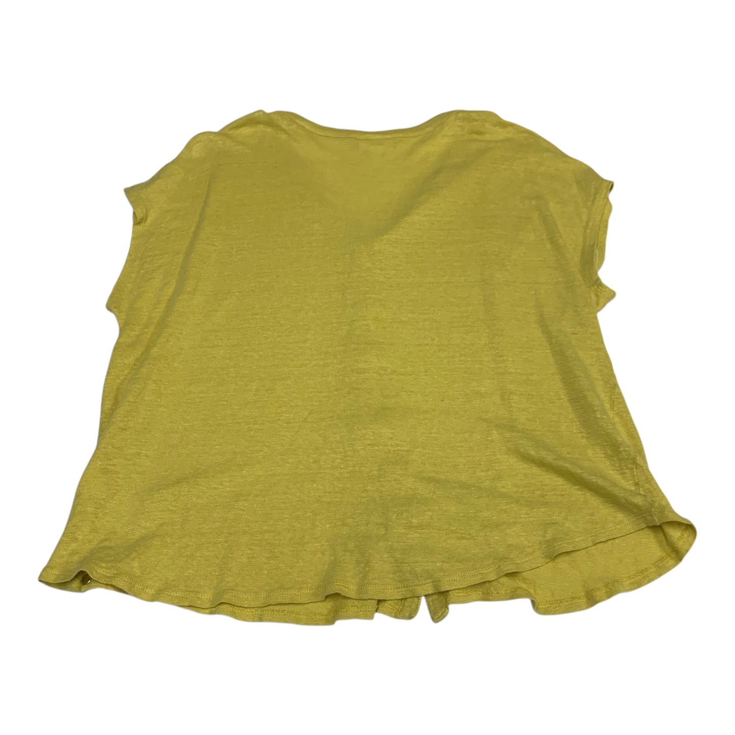 Top Short Sleeve Basic By J. Jill In Yellow, Size: L