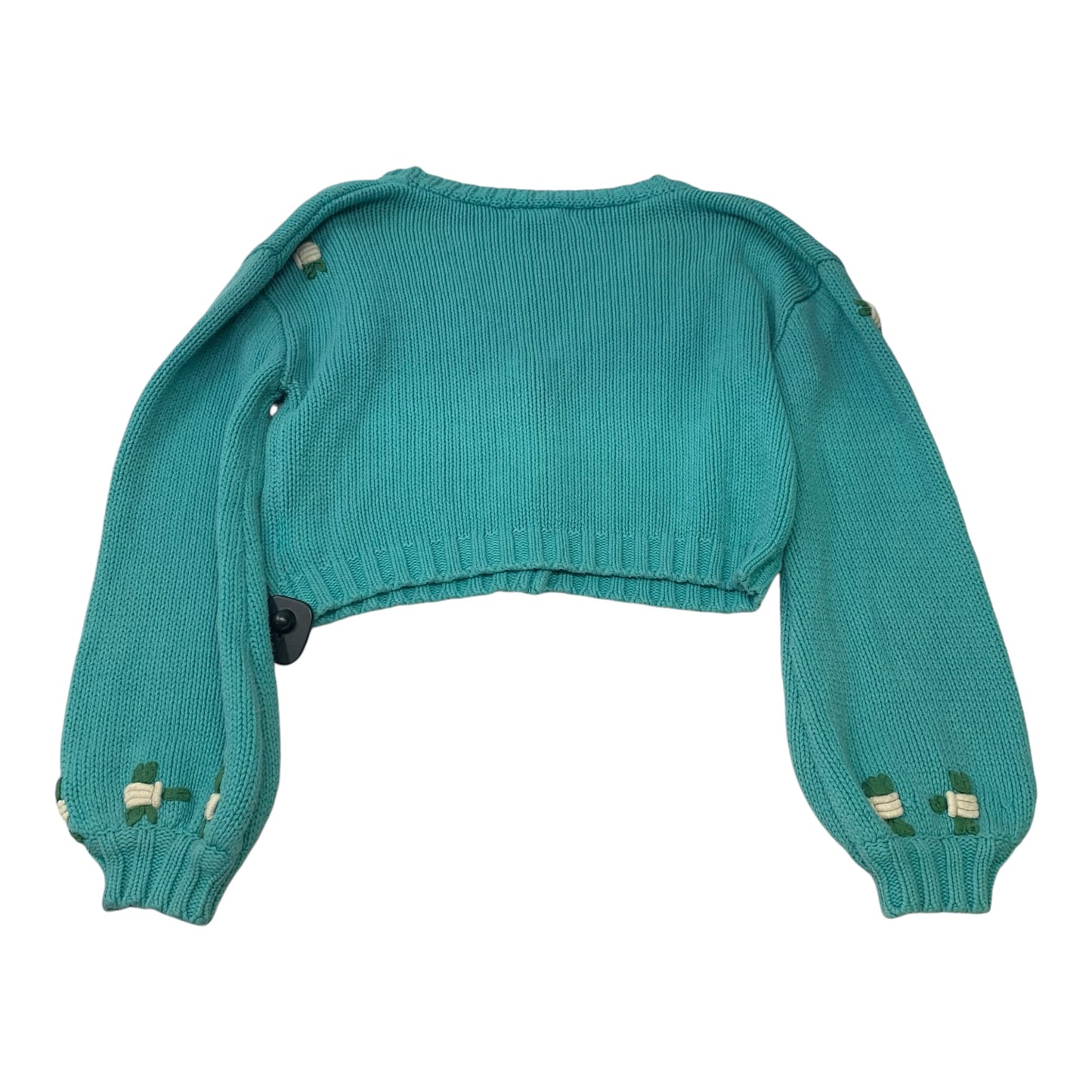 Sweater Cardigan By 4s13nna In Blue & Green, Size: M