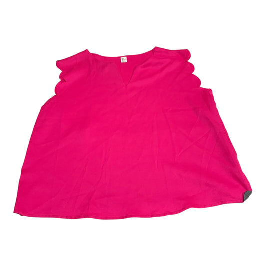 Top Sleeveless Basic By Clothes Mentor In Pink, Size: Xl