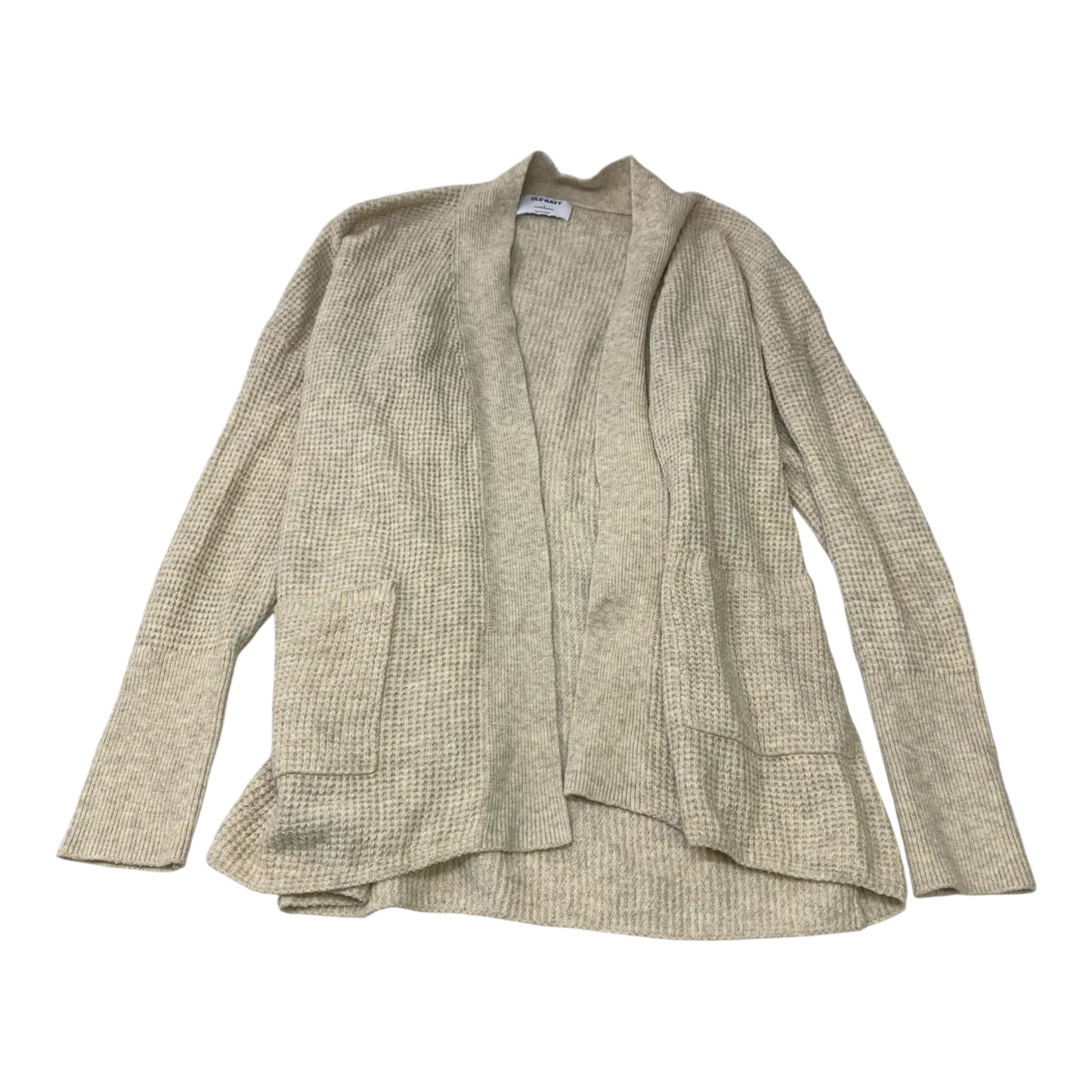 Sweater Cardigan By Old Navy In Beige, Size: S