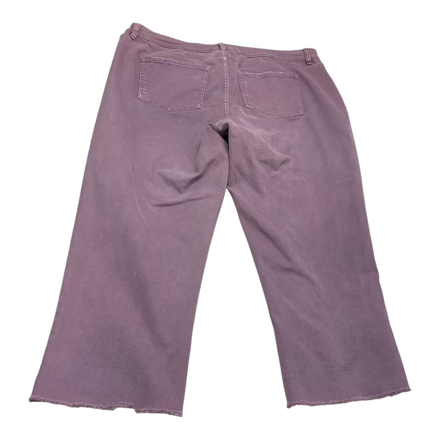 Pants Cropped By Lane Bryant In Purple, Size: 20