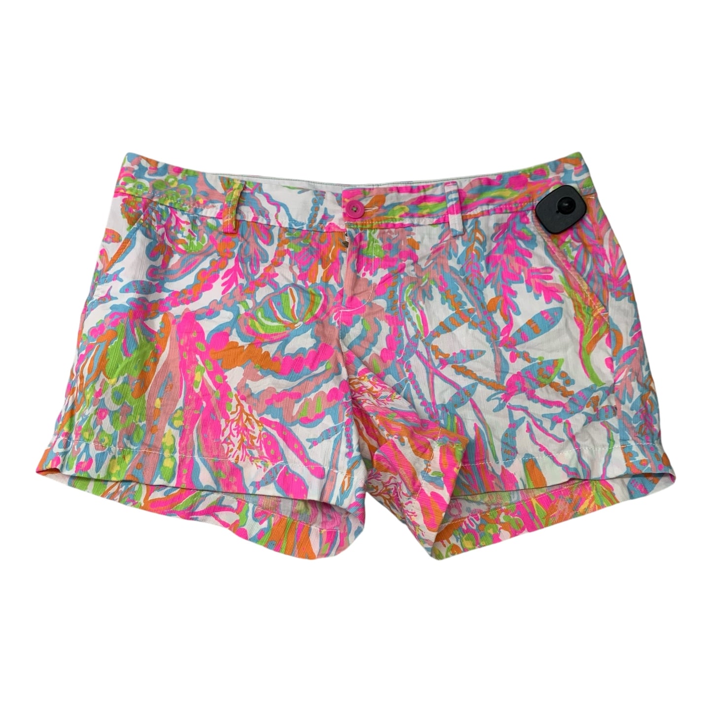 Shorts Designer By Lilly Pulitzer In Pink & White, Size: 14