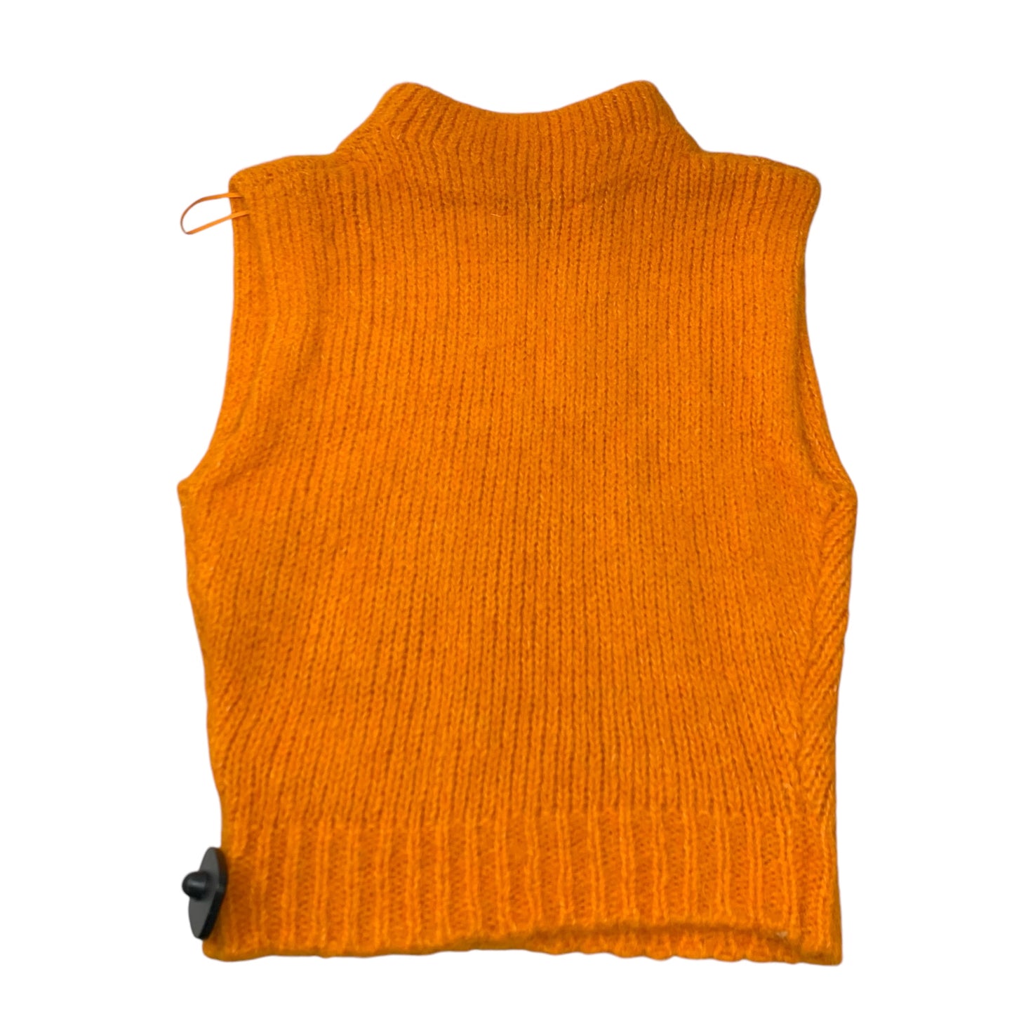 Vest Sweater By Zara In Orange, Size: S