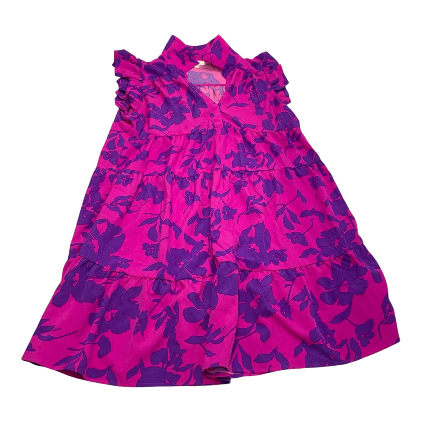 Dress Casual Short By Umgee In Pink & Purple, Size: M