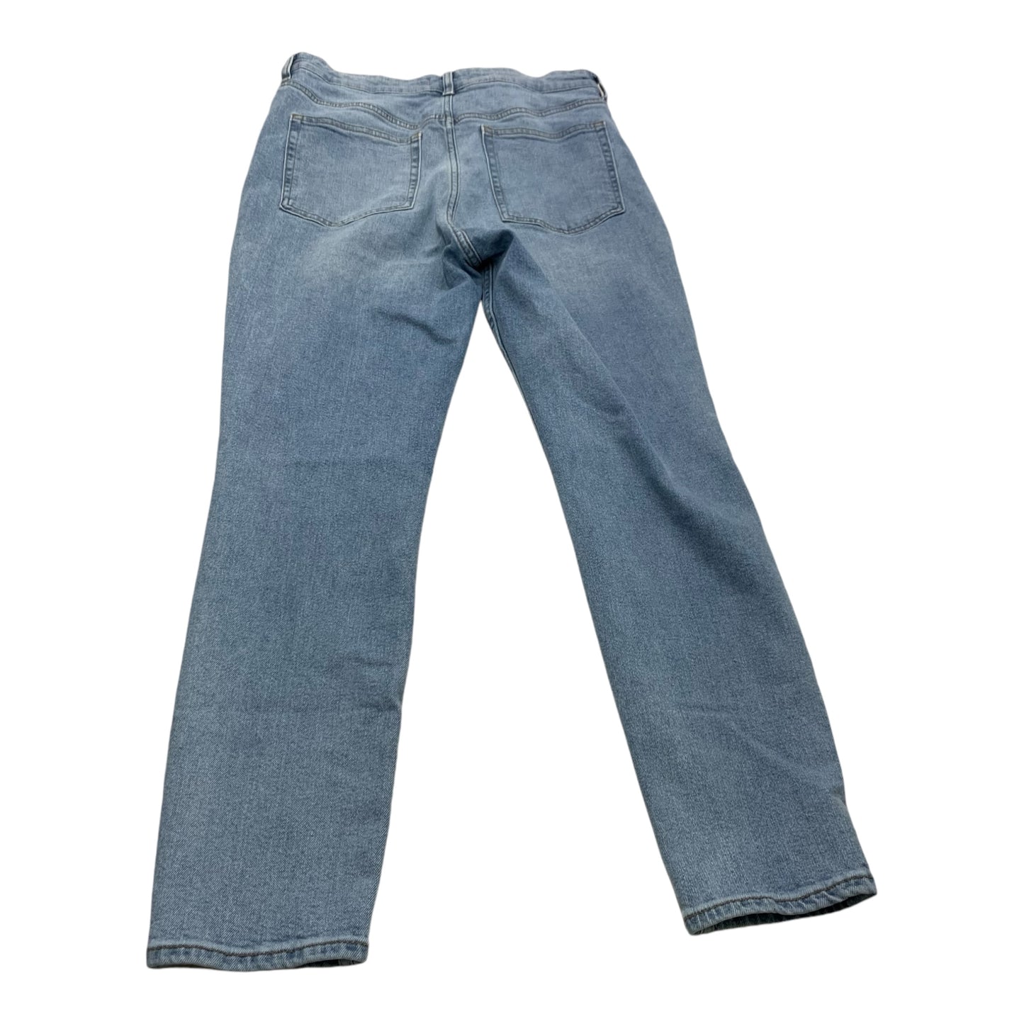 Jeans Straight By H&m In Blue Denim, Size: 14