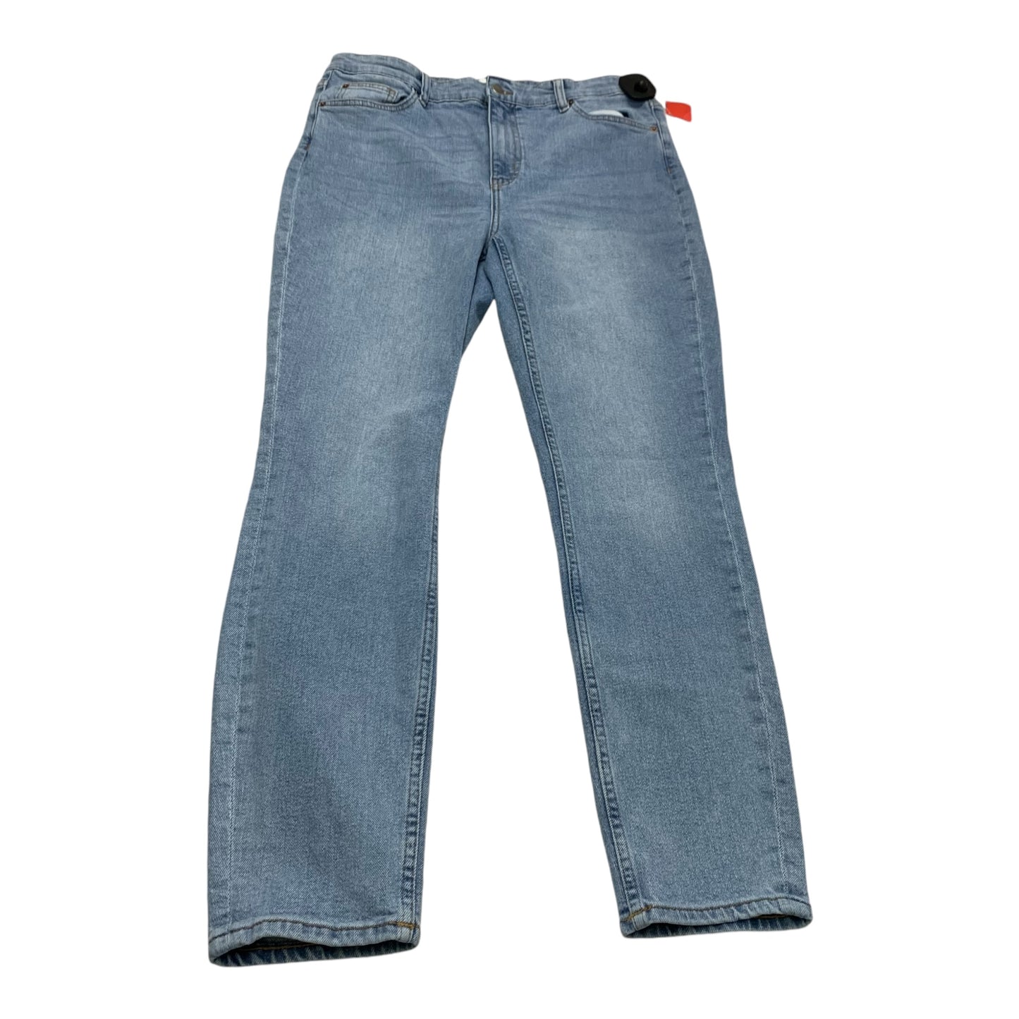 Jeans Straight By H&m In Blue Denim, Size: 14