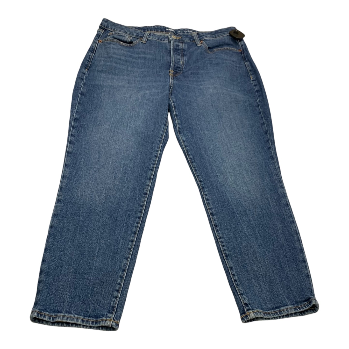 Jeans Straight By Old Navy In Blue Denim, Size: 14p