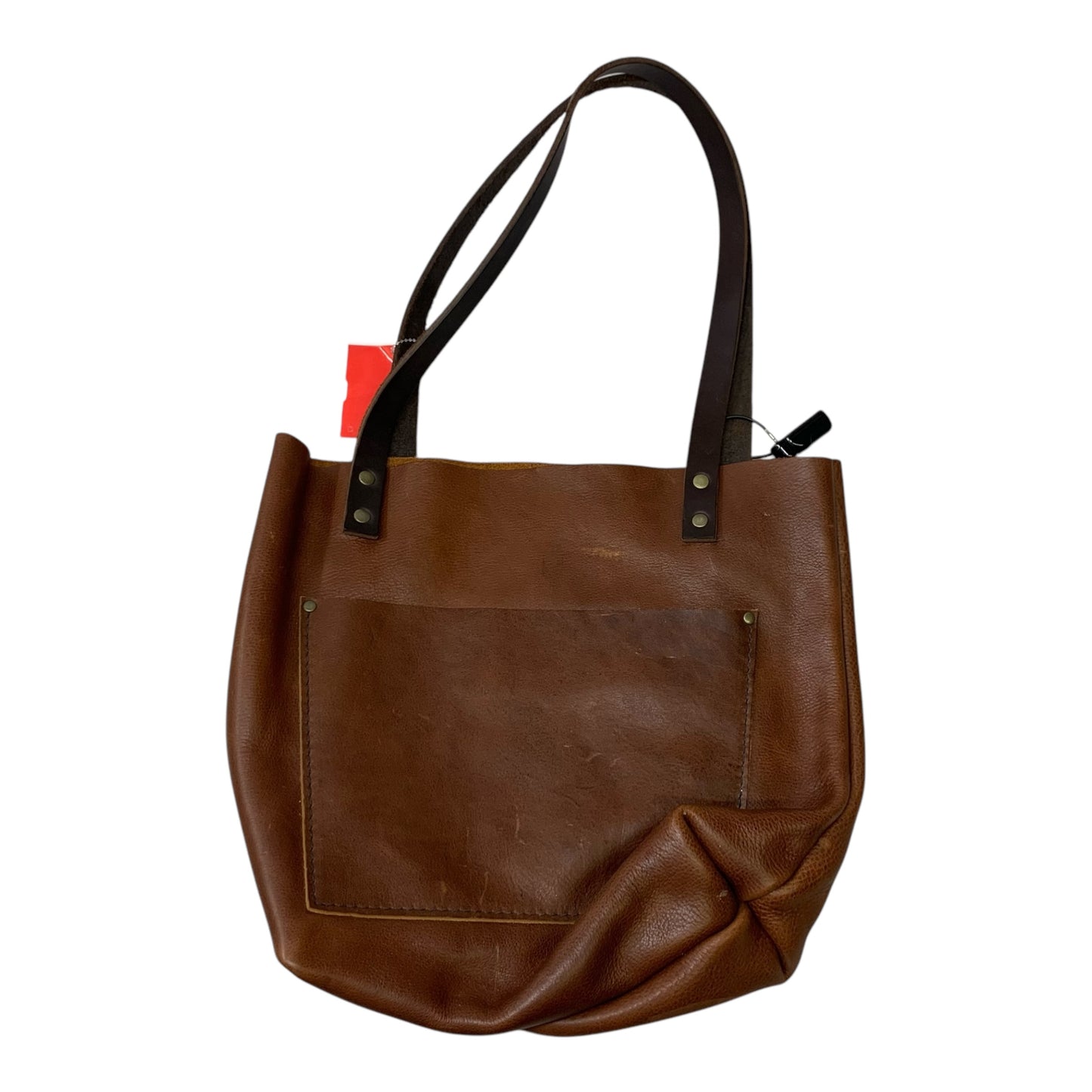 Tote Leather By Portland Leather Goods Size: Medium