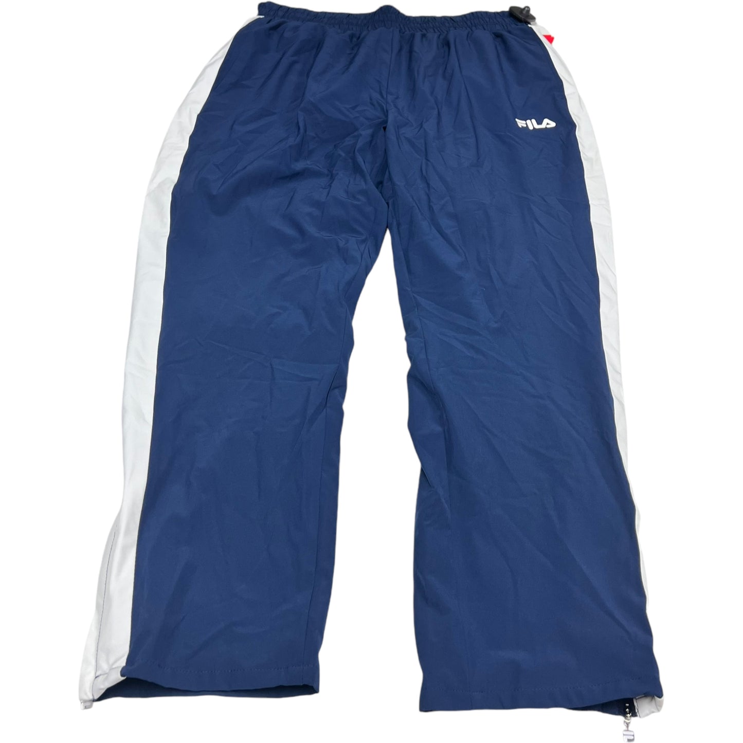 Athletic Pants By Fila In Blue & White, Size: 1x