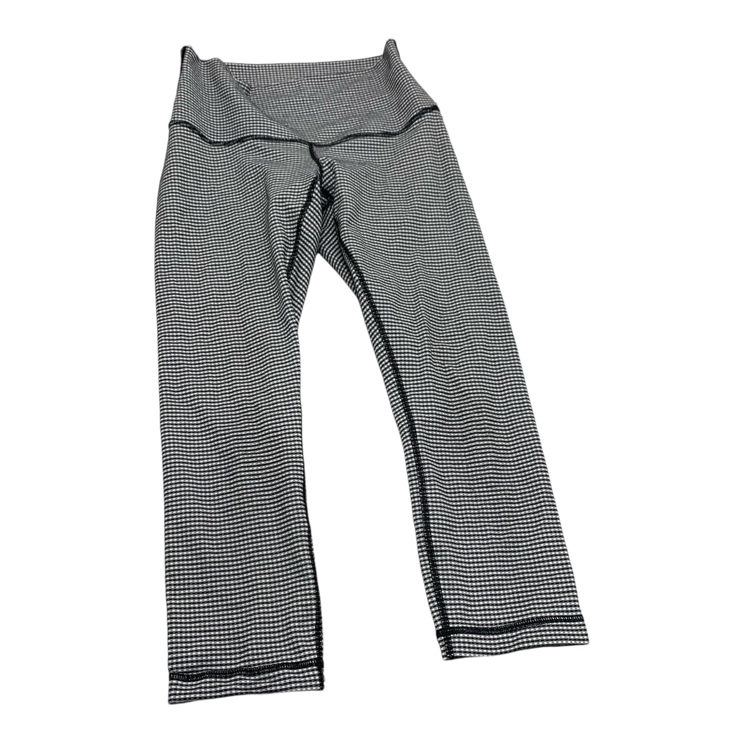 Athletic Leggings Capris By Lululemon In Black & White, Size: Xs