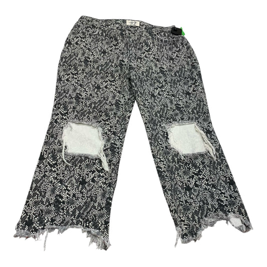 Jeans Cropped By We The Free In Snakeskin Print, Size: 14