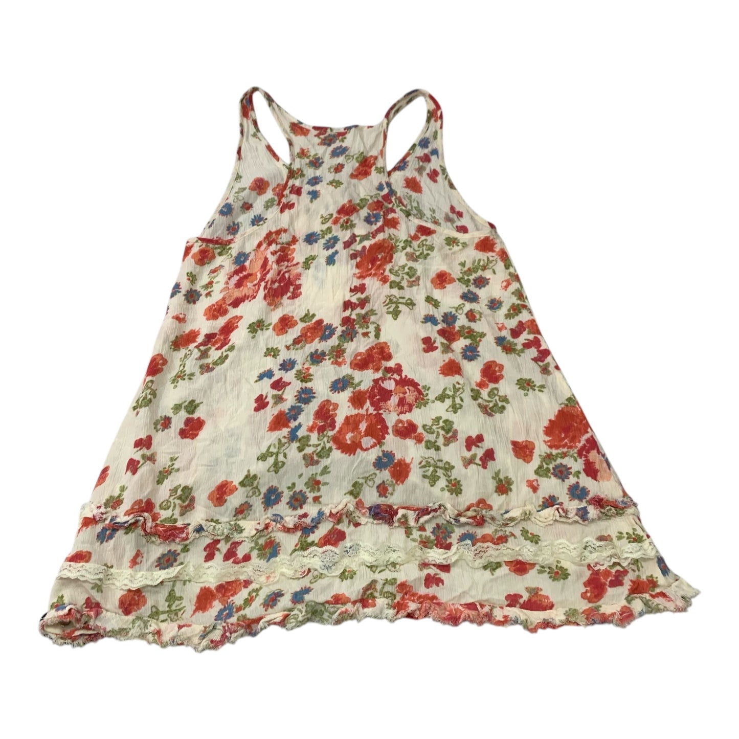 Top Sleeveless By Free People In Floral Print, Size: Xs