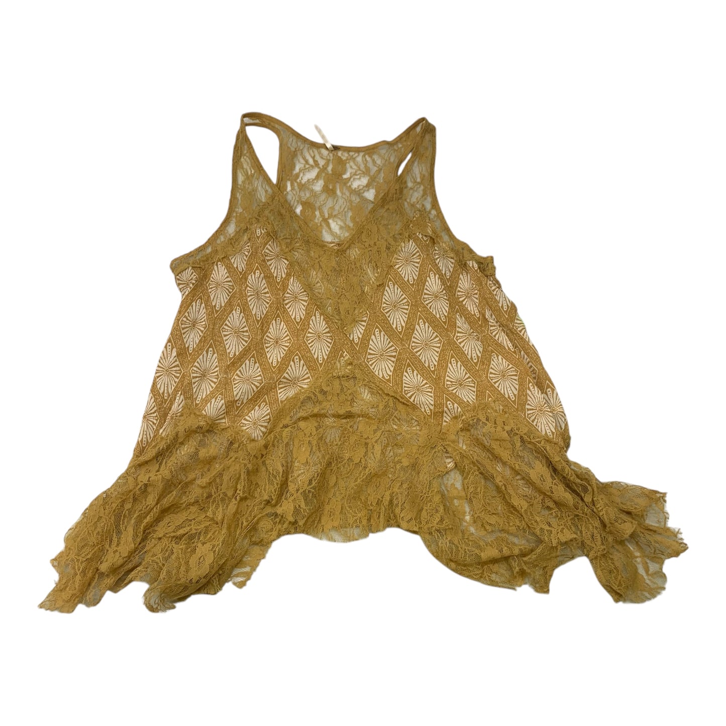 Tunic Sleeveless By Free People In Yellow, Size: Xs