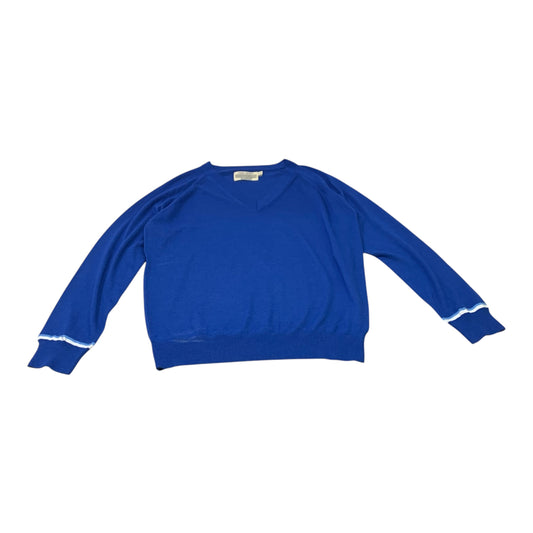 Top Long Sleeve Designer By Tory Burch In Blue, Size: L