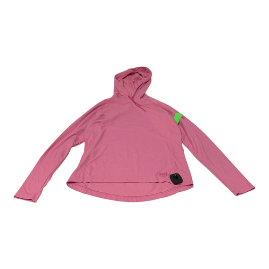 Athletic Top Long Sleeve Hoodie By Helly Hansen In Pink, Size: S