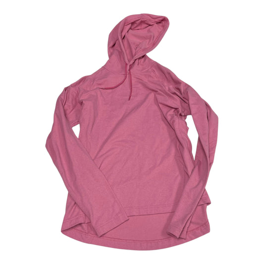 Athletic Top Long Sleeve Hoodie By Helly Hansen In Pink, Size: S