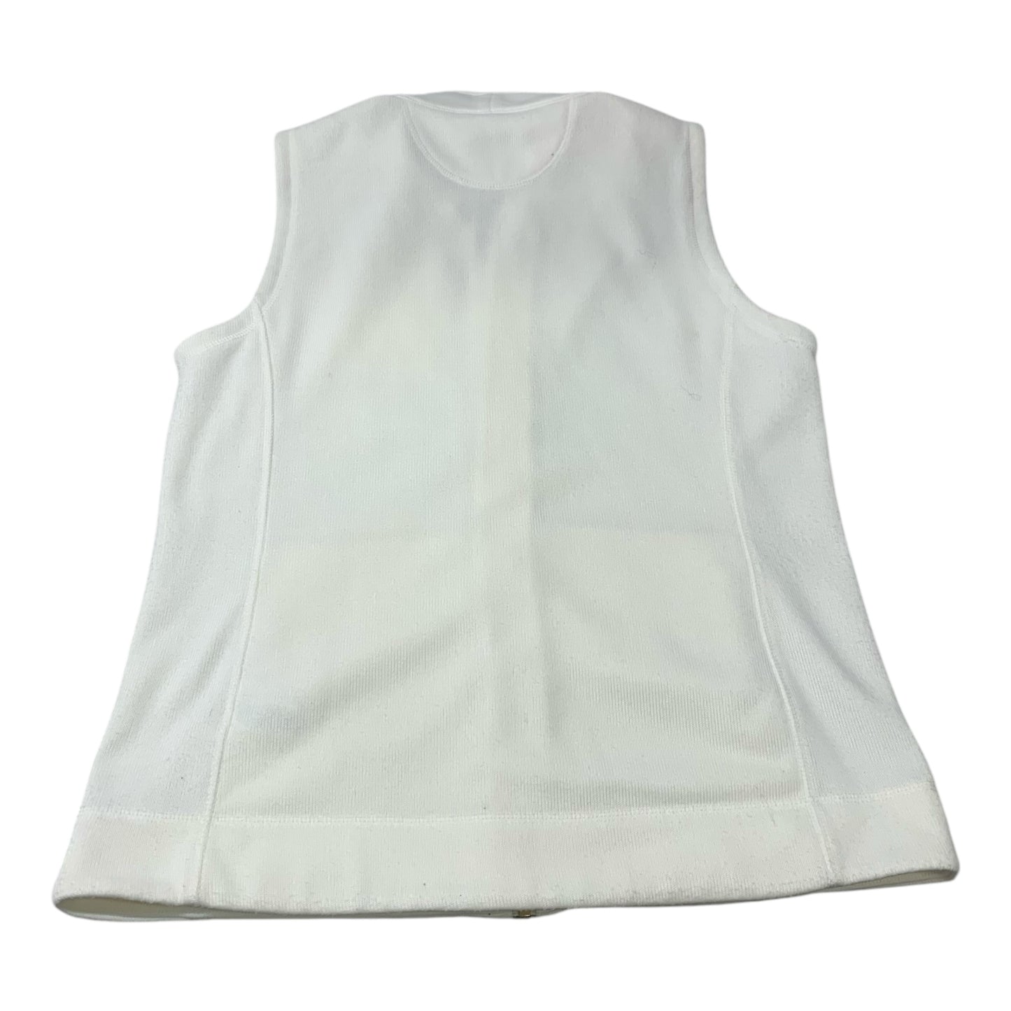 Vest Sweater By Calvin Klein In White, Size: L