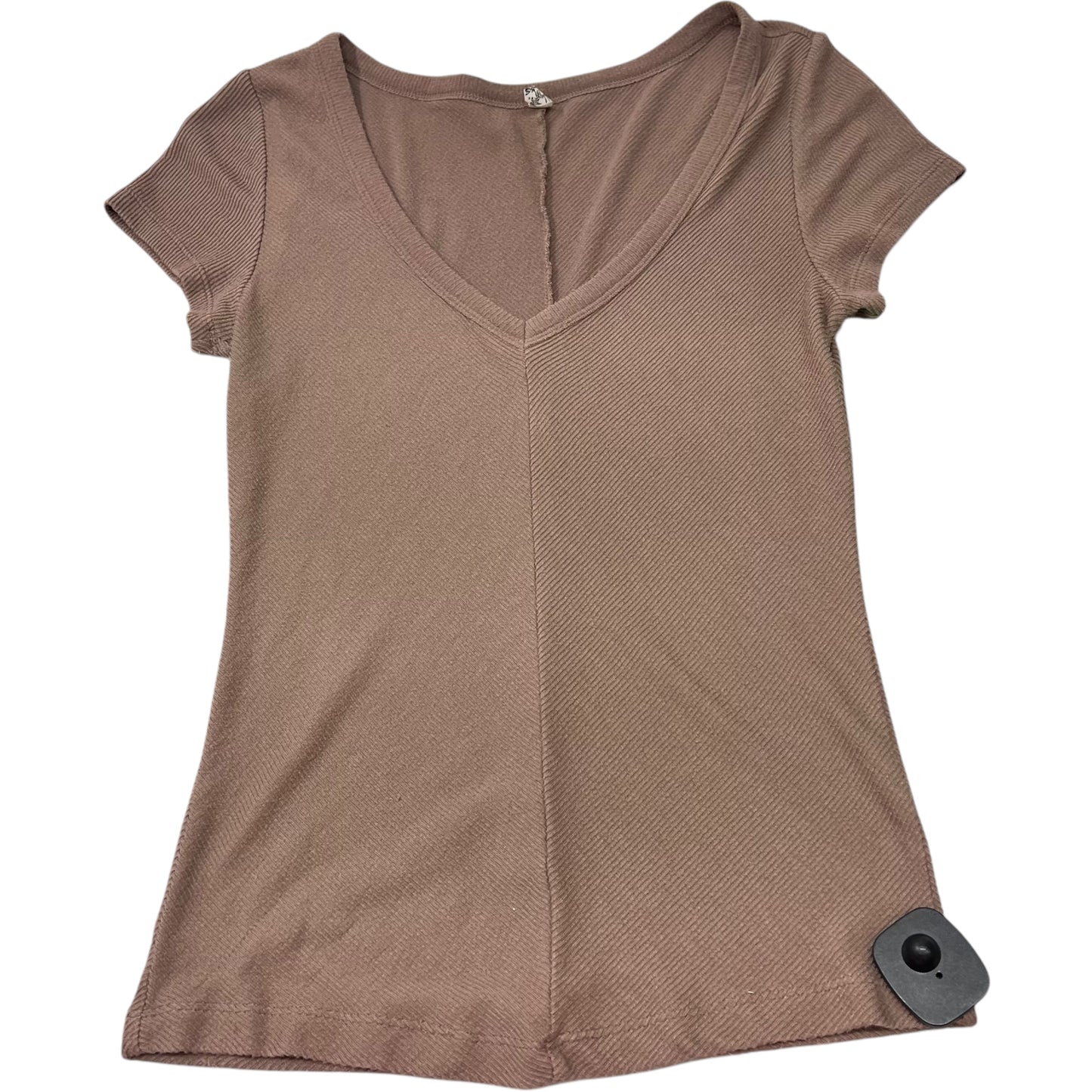 Top Short Sleeve Basic By Free People In Brown, Size: M